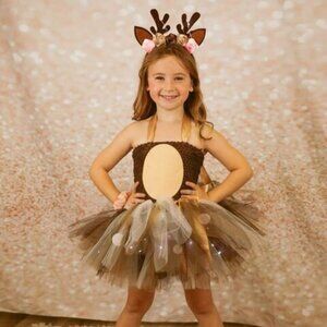 Adorable Deer Costume – Toddler/Child Woodland Tutu Outfit